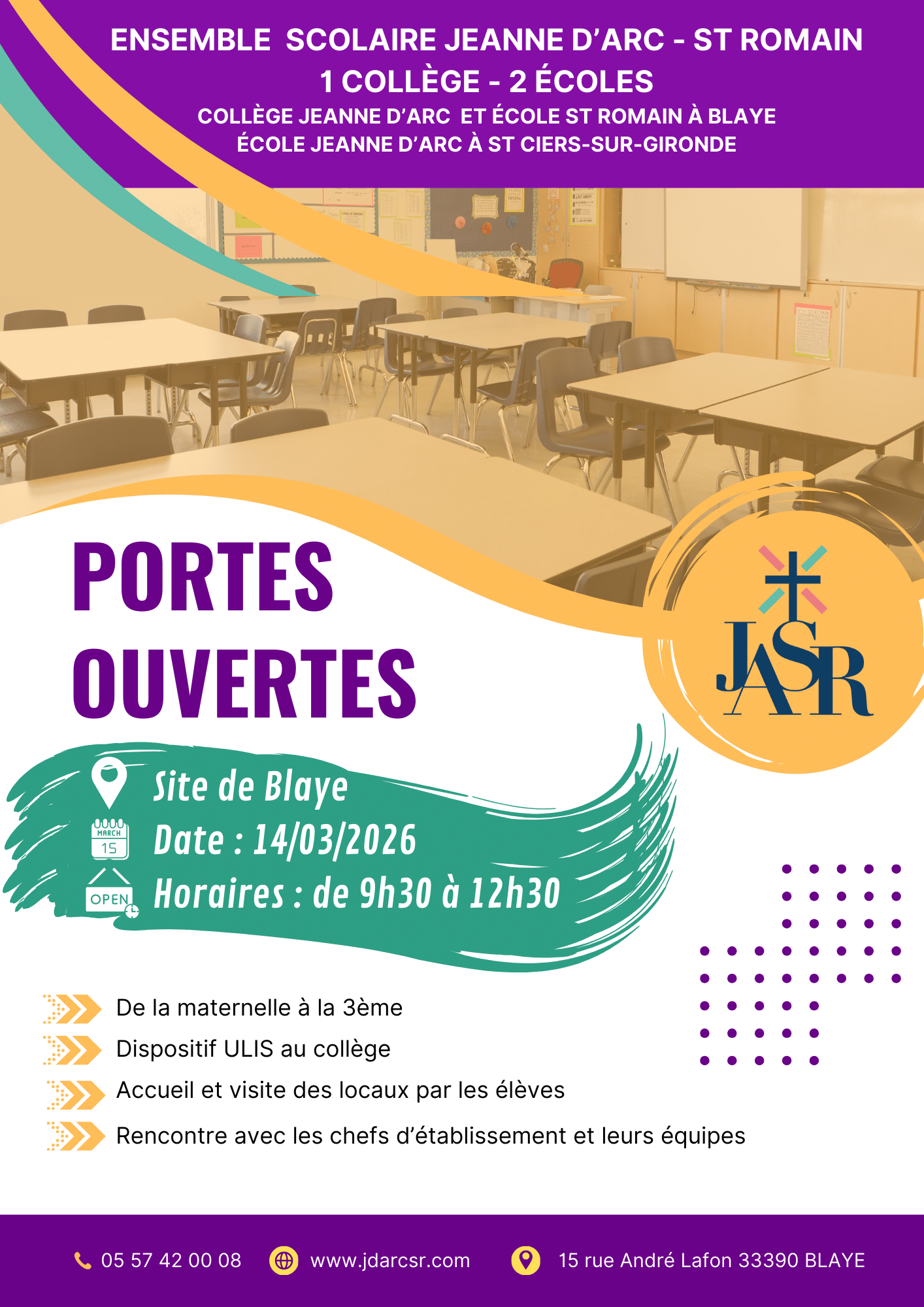 PORTES OUVERTES JASR Blaye MARS 2026